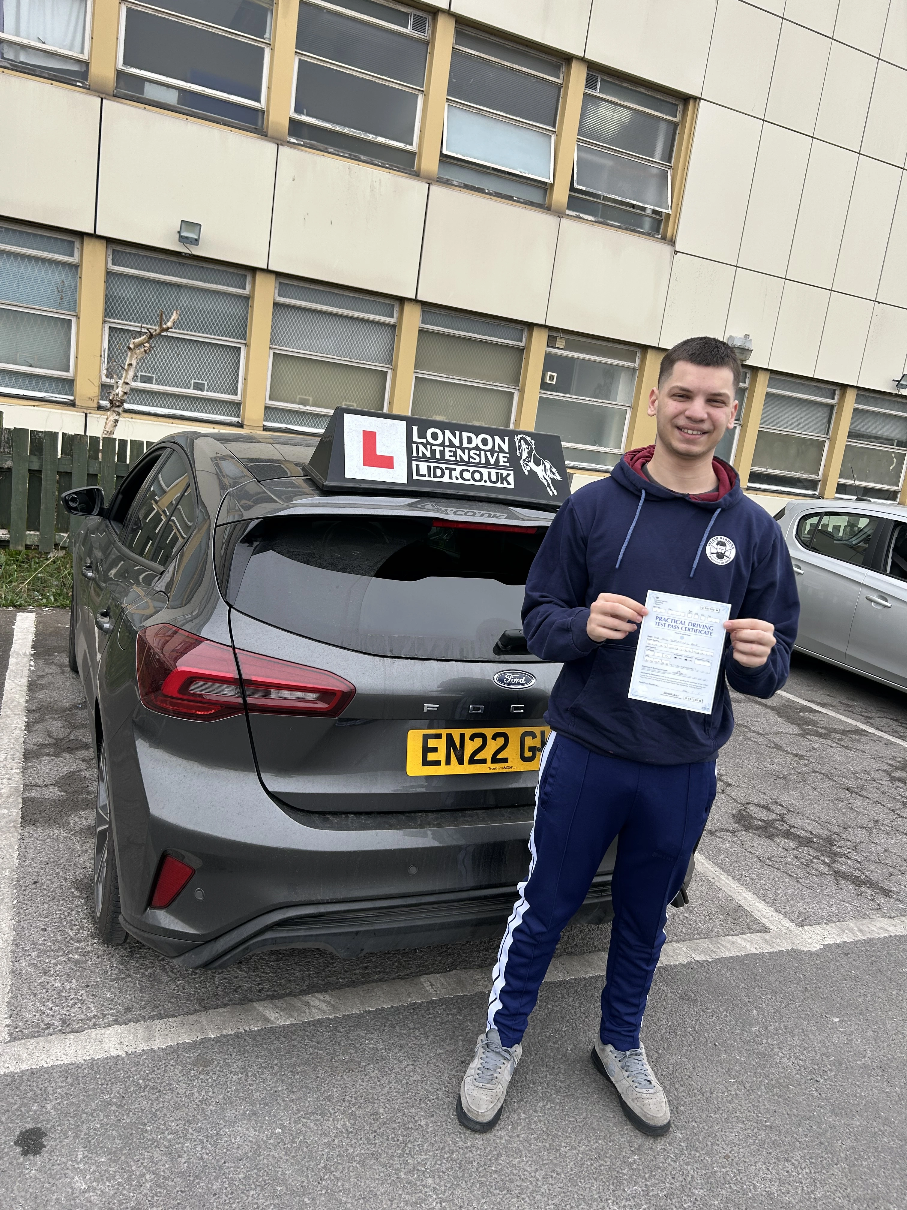 student ali passes his driving test